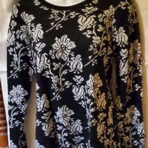 Cocogio medium black & white crewneck sweater - Made in Italy